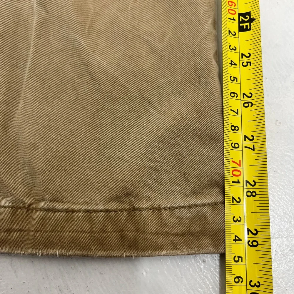 Abercrombie & Fitch Mens W29 L30 Chino Pants Brown Button Fly Mid Rise Trousers‎